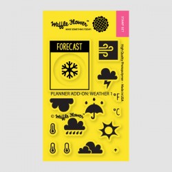 Waffle Flower Planner Weather 1 stamp set